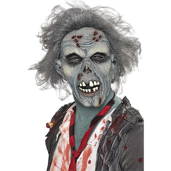 Mätä zombie-naamio, pään peittävä, lateksi One Size