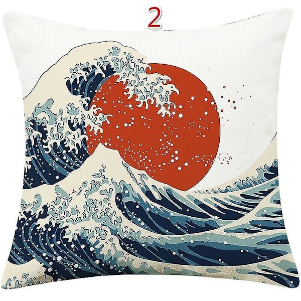 Etnisk Pyntepudebetræk Japansk Retro Pude Stol Sofa Boligindretning-9