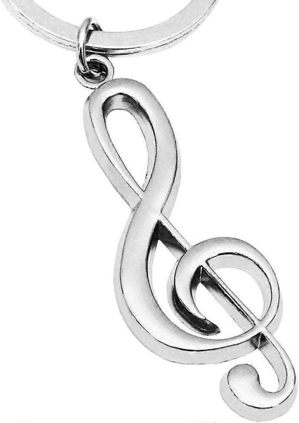 Sølv violin nøglering