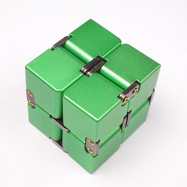 Högkvalitativ Metall Infinity Cube Finger Edc Ångest Stress Relief Magic Cube Blocks Barn Roliga Leksaker Bästa Gåvor