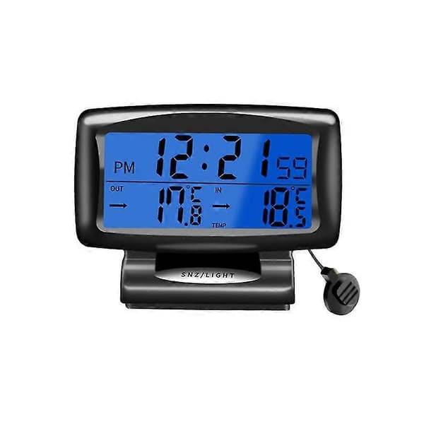 1 stk. Biltermometer Premium Universal Dobbel Temperatur Elektronisk Lysende Termometer for Kjøretøy Biler