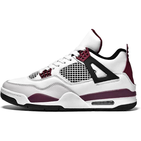(A4purple White 10 UK) Bebetter Miesten Air 4 Retro Klassiset Skeittikengät - Mustat Kuntoilukengät Koripalloon, Vapaa-ajan Tennarit 10 UK