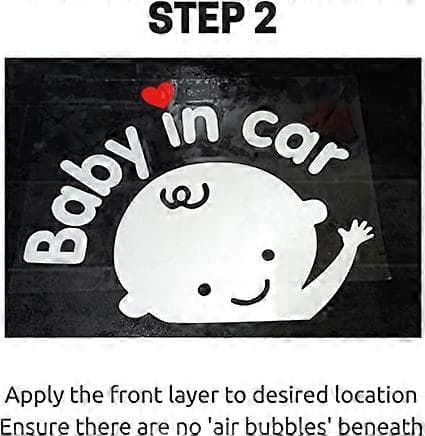 (4-pack) Baby on Board, Fotavtryck, Bildekal