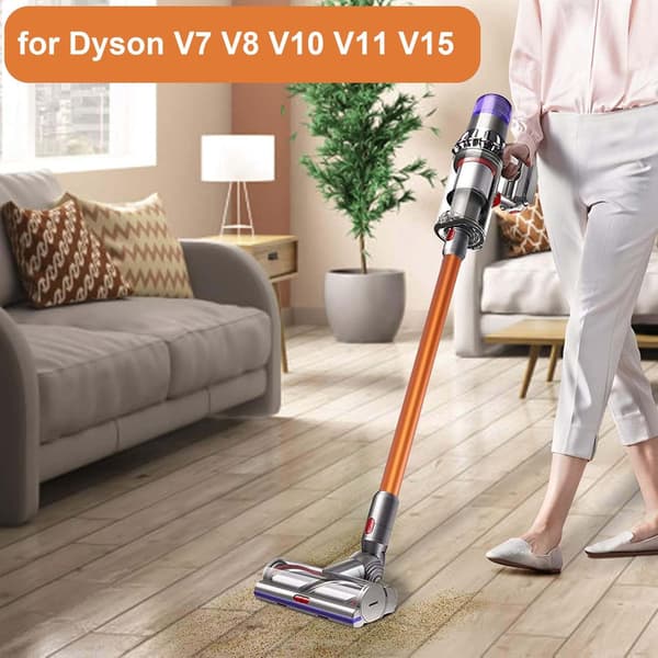 Teleskoprør, stiv forlængerstav kompatibel med Dyson V11 V10 V15 V8 V7, 73 cm længde, Quick Release-rør - Orange