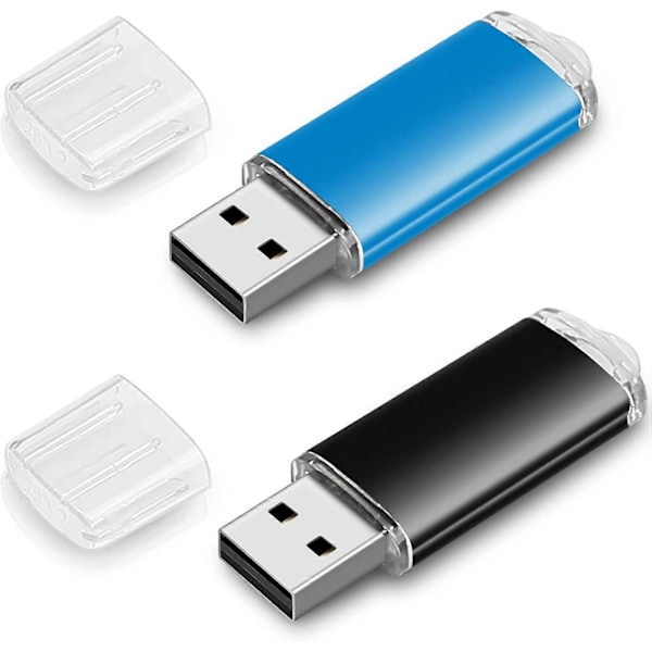 USB-muistitikku 16GB [2 kpl] USB Cle 16GB USB 2.0 -muistitikku 16GB USB-muistitikku 16GB kannettavalle tietokoneelle/PC:lle/autolle jne. (2 kpl)