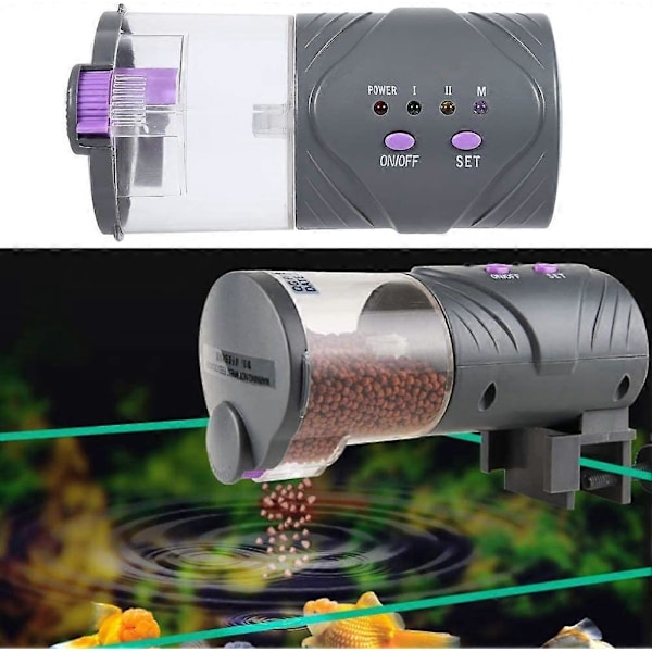 Fiskmatare, Automatisk Akvariefiskmatare Batteridriven, Guldfiskmat Timer