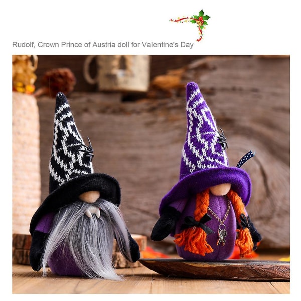 Halloween Spider Par Gnome Desktop Ornaments Pl