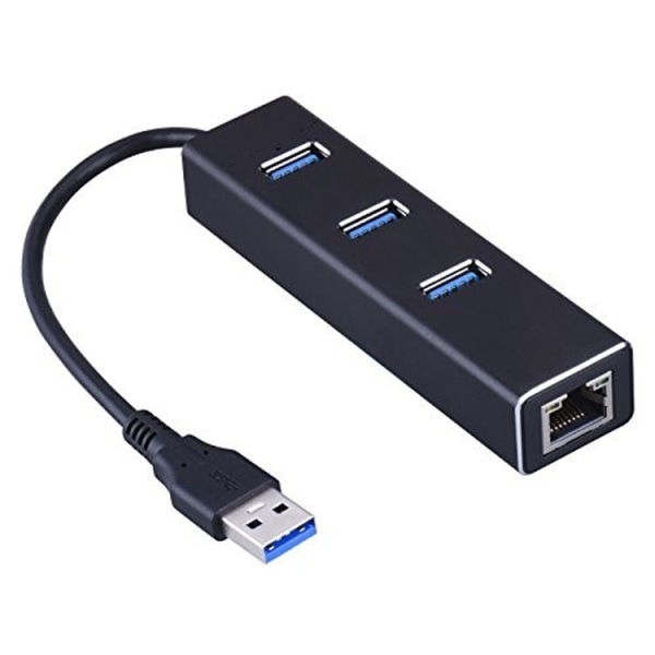 USB 3.0 Ethernet Hub, Aluminium USB Rj45 Adapter C Splitter