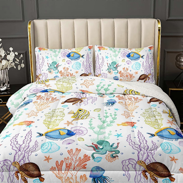 Myk Sherpa Dynesett for Barneromsinnredning Queen Size