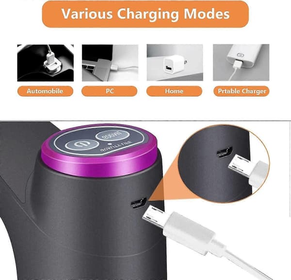 Vesipullopumppu, pullotetun veden annostelija, USB-kannettava vesipullopumppu, yleiskäyttöön 5 gallonan pullolle