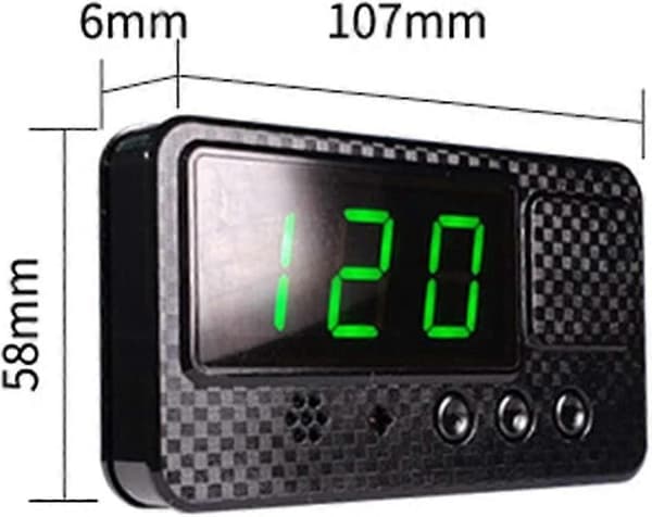 Universal GPS Digital Speedometer til bil, lastbil, motorcykel og andre køretøjer (107 x 58 x 6mm, Bla