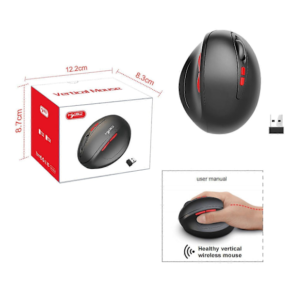 2.4G 2400 dpi trådløs mus