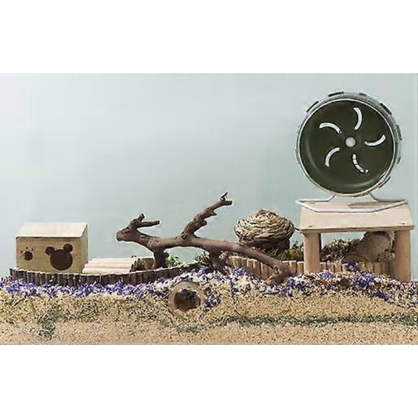 Blå 12cm Genomskinlig Springande Hamster Plast Träningshjul Litet Husdjursleksak Råtta Springande Lekleksak För Liten Hamster Baby Råtta Gerbiler Dvärghamster