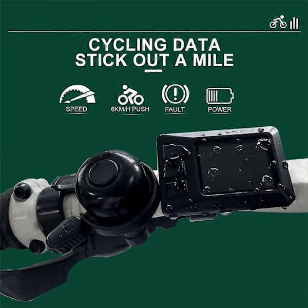 Ebike Display 24V/36V/48V för KT LCD7C Färgdisplay
