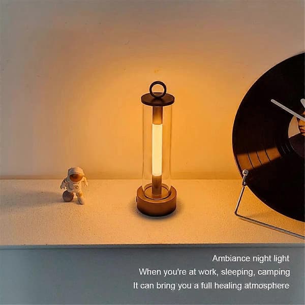 LED Nattlampa Campinglampor USB Uppladdningsbar Touch Switch Tältbelysning för Sovrum Sängbord