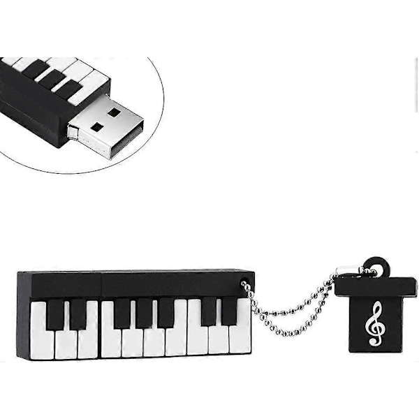 USB-nøgle, Opgradering af vandtæt USB 2.0-nøgle, 32 GB USB-nøgle Sød 3D-tegning Højhastigheds datalagring Memory Stick Klaver