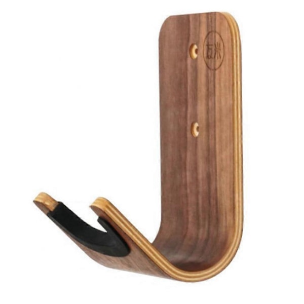 Gitarr Skateboard Väggfäste Unik Design Böjt Trä Gitarrhängare Väggmontering Gitarrhållare Akustisk