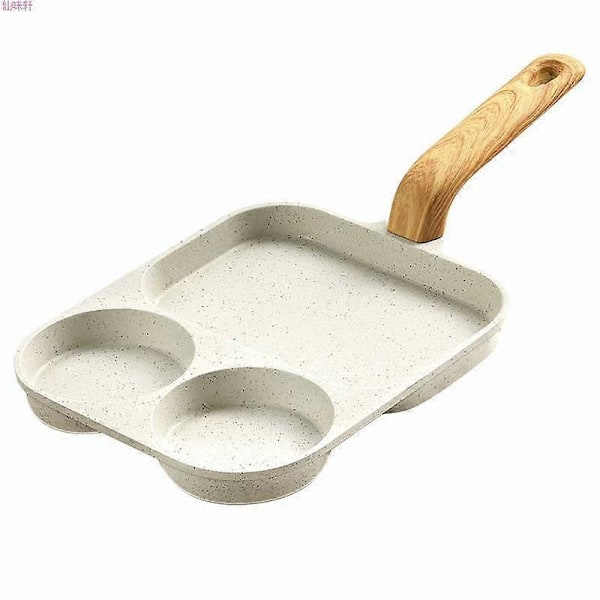 3-i-1 Nonstick Grillpande - Opdelt Pande til Æg, Bacon & Pandekager