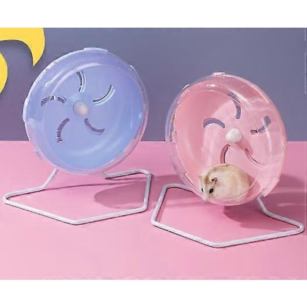 Blå 12cm Genomskinlig Springande Hamster Plast Träningshjul Litet Husdjursleksak Råtta Springande Lekleksak För Liten Hamster Baby Råtta Gerbiler Dvärghamster