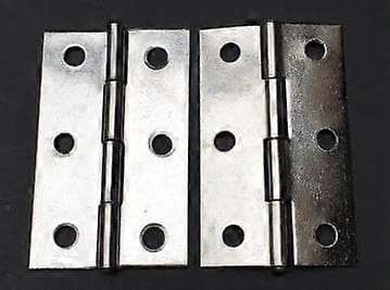 10 stk. rustfrit stål hjemmemøbler hardware dørhængsel lang 32 mm x 44 mm