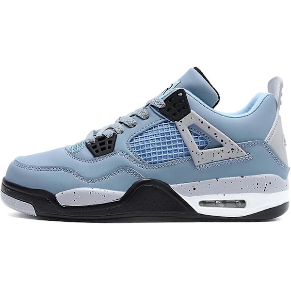 (A4blue 1 7 UK) Bebetter Miesten Air 4 Retro Klassiset Skeittikengät - Mustat Kuntoilukengät Koripalloon, Vapaa-ajan Tennarit 7 UK