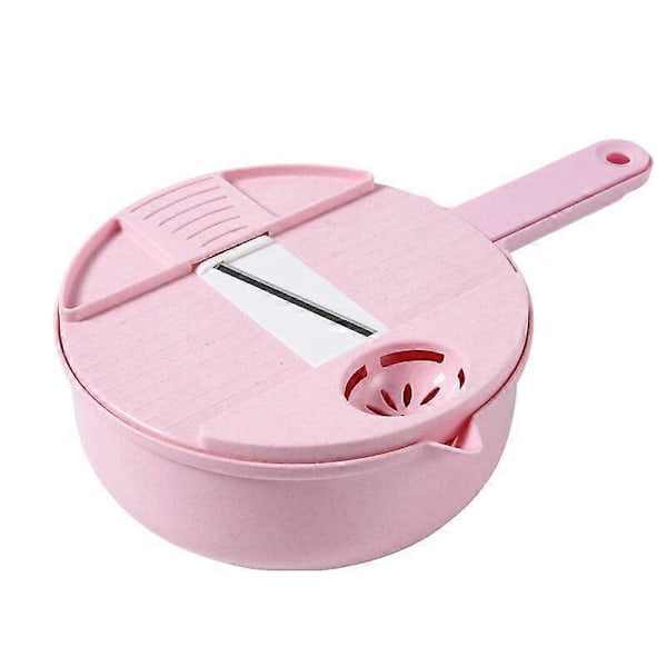 Rose Multifunktionell Grönsaksskärare 12-delars Set, Manuell Strimlad Potatis Rädisa Grönsaksskärare