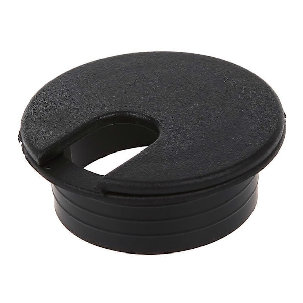 10 stk. 35 mm sort kabelgennemføring kabeludgang skrivebord bordledning