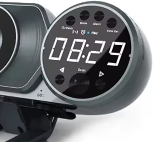 Trådløs lading, Bluetooth-høyttaler, FM-radio, TF, AUX, USB, håndfri, dekorasjon, omgivelseslys