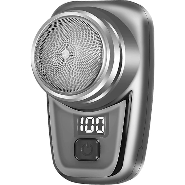 Kannettava sähköparranajokone miehille, Mini USB kannettava sähköparranajokone, vedenpitävä, taskukokoinen kotiin, autoon, matkalle