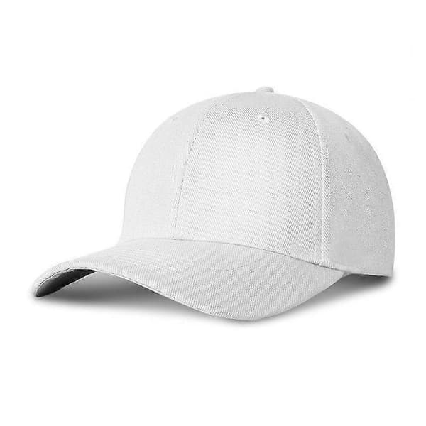 Vit Baseballkeps - Enkel - Herr