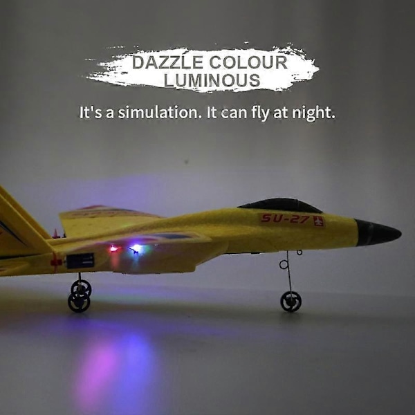(Blå) HW28 (SU27) RC Fly for Barn 2.4GHz 2.5 Kanal Fjernstyrt Fly EPP Skum RC Seilfly - Blå Blue
