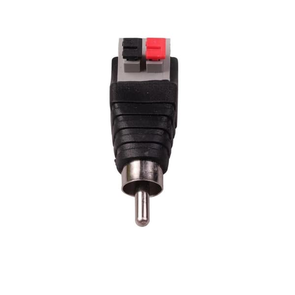 8 stk RCA til høyttalerkabeladapter, RCA-plugg til AV