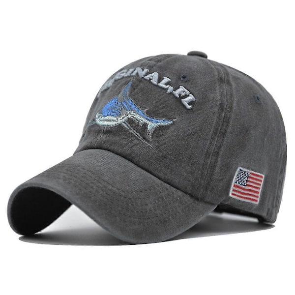 blackShark Kirjailtu puuvillainen baseball-lippis Pesty kulunut isän hattu Vintage säädettävät trucker-hatut miehille naisille lapsille