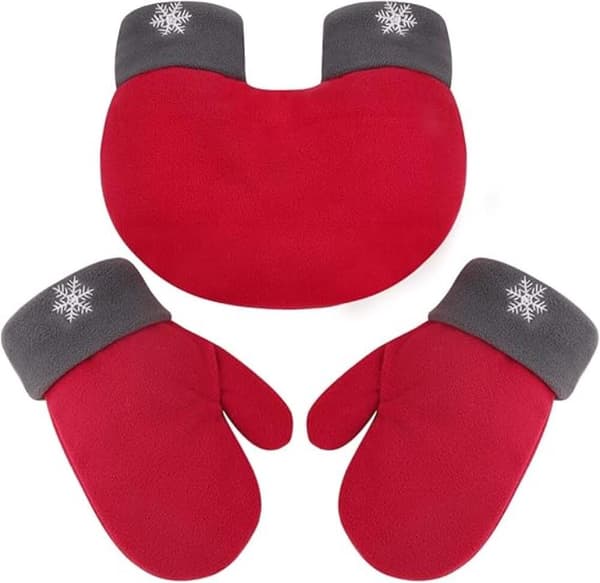 3st Parhandskar Polar Fleece Älskare Vinter Tjocka Varma Handskar Sötnosar Julklapp Romantiska par Vantar