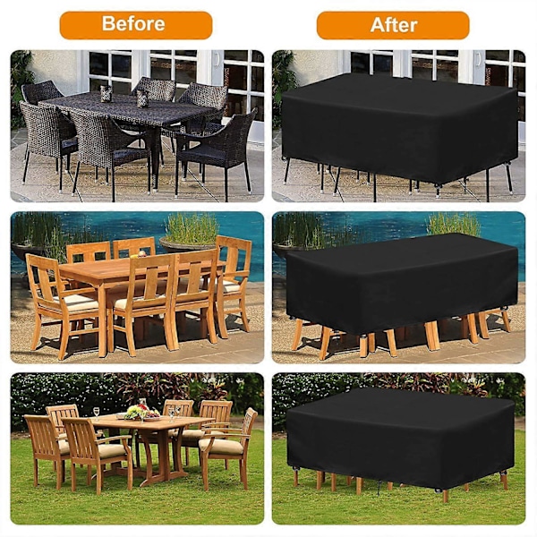 Beskyttelsescover til rektangulært bord 250 x 200 x 80 CM