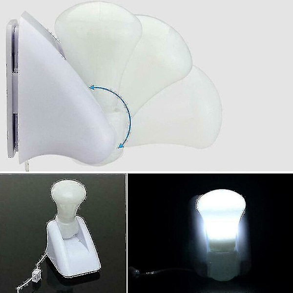Portabel Batteridriven Lampa för Väggskåp Infällbar Snöre LED Nattlampa