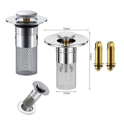 2 stk. vaskeplugger for 34-40 mm avløpsplugger til vasker