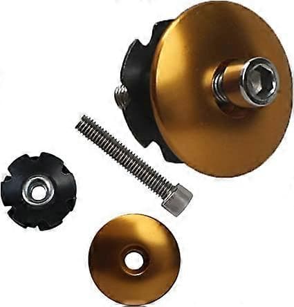 Headset Spacer med Frempind Top Cap, Headset Stjernemøtrik Guld Farve