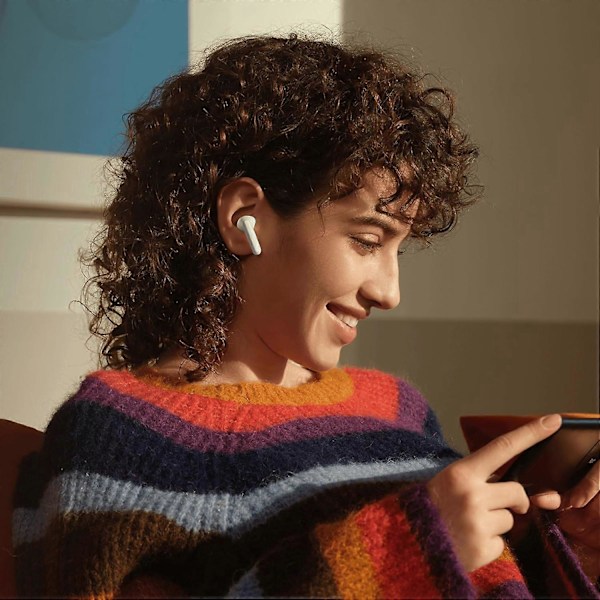 MIBuds 4 Lite Trådlösa Bluetooth 5.3 Hörlurar, Upp till 20 Timmar Batteritid, Touchkontroll Brusreducering IP54 Damm- och Vattenresistens, Snabb Anslutning