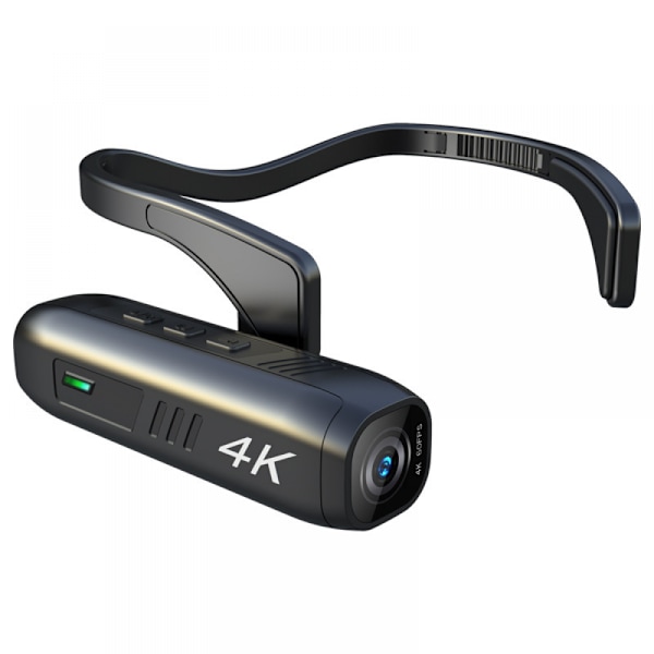 Bærbar 4K 30FPS Hovedmonteret Kamera WiFi Videokamera Camcorder Webcam Bredvinkelobjektiv Batteri AP