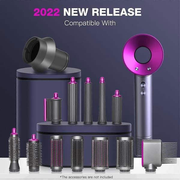 Kompatibel med Dyson 2 i 1 Multifunktionelt Hårtørrertilbehør, Supersonic - Tromle ikke inkluderet