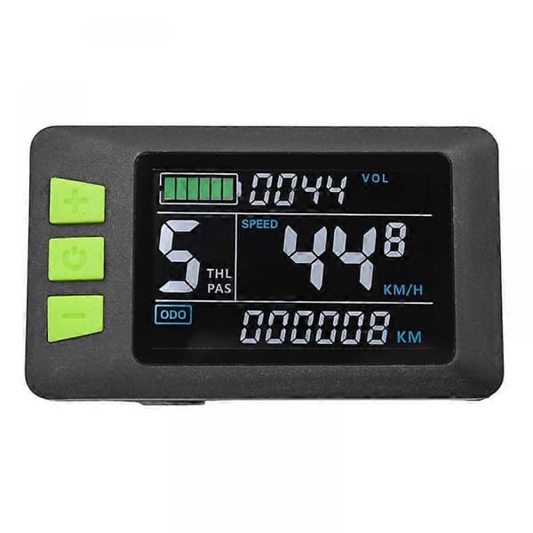 P3C LCD-display Dashboard Farverig skærm 24V 36V 48V 60V Elcykelmåler til El-scooter