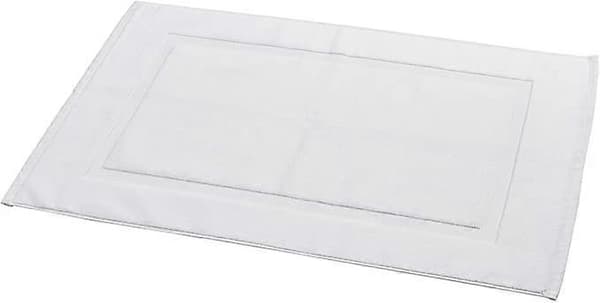 Basics Hvit Stripet Badematte