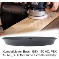 150 mm slibepude - Til Bosch GEX 150 AC, PEX 15 AE, GEX 150 Turbo excenterslibere - 150 mm med W-formet skrue