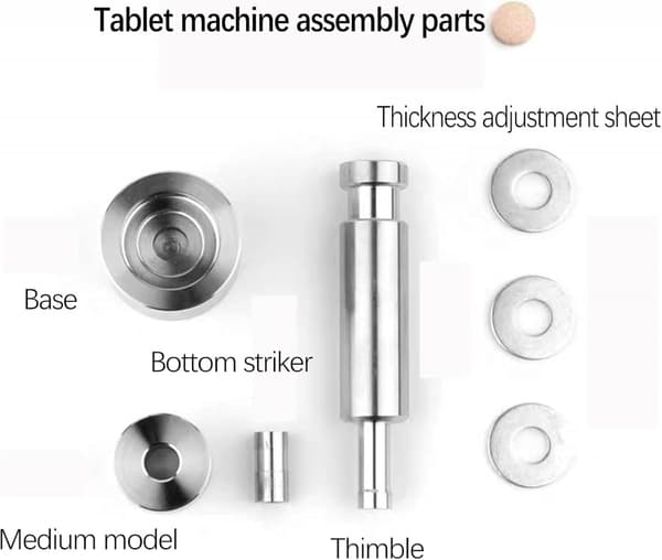 Käsikäyttöinen tablettipuristin pillerin viipalointiin (10mm)