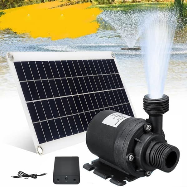 20w Solar Vandpumpe 800l/t Dc12v Til Havefontæne - Lav Støj