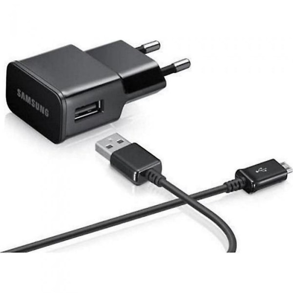 adapter power mikro-USB laddningskabel Galaxy S3 S4 S6 svart bulk