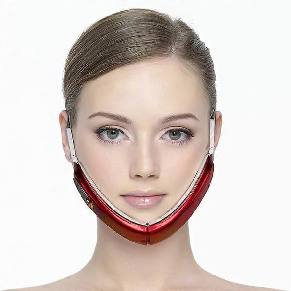 Elektrisk V-formet ansigtsformningsmassager - Vibrerende slankemaskine til ansigtet, Vibrerende slankemassager til ansigtet