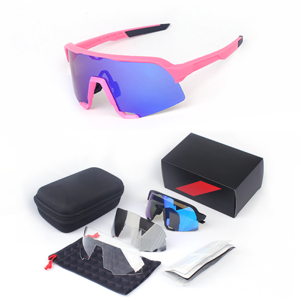 Sportsolglasögon med UV-skydd Sportsolglasögon Grå ramgrå filmuppsättning