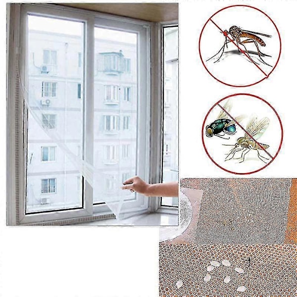 (Hvit B) Gardin Insekt Flue Mygg Bug Vindusnett Gardin